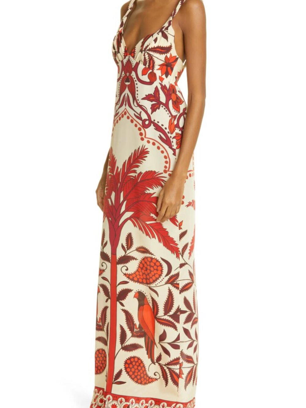 Johanna Ortiz Vin Du Maroc Silk Maxi Dress
